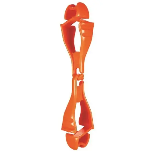 Squids 3400 Glove Clip Holder with Dual Clip, Hi-Viz Orange Squids 3400 Glove Clip Holder with Dual Clip, Hi-Viz Orange