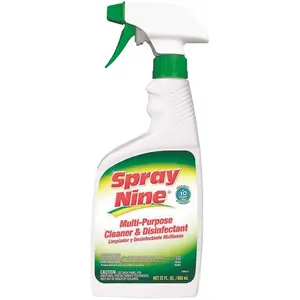 SPRAY NINE 26825 22 oz. Multi-Purpose Cleaner and Disinfectant Clear