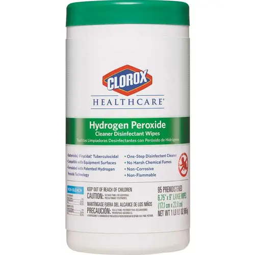 Hydrogen Peroxide Cleaner Disinfectant Wipes White
