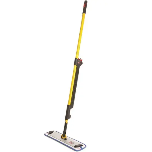 Hygen PULSE Mop 18 IN 56IN Yellow Silver Aluminum Flat Ergonomic Hygen PULSE Mop 18 IN 56IN Yellow Silver Aluminum Flat Ergonomic