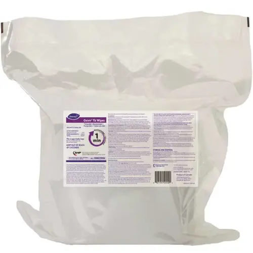 11 in. x 12 in. TB Disinfectant Wipes, Refill Only White