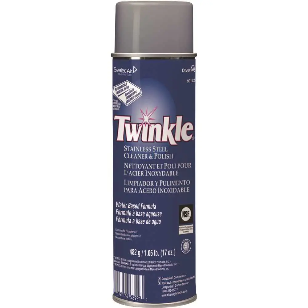 DIVERSEY 17 Oz. Twinkle Stainless Steel Polish White - pack of 12 991224-XCP12
