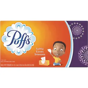 PUFFS 003700087611 2-Ply Facial Tissue (180-Sheets per Box) White - pack of 24