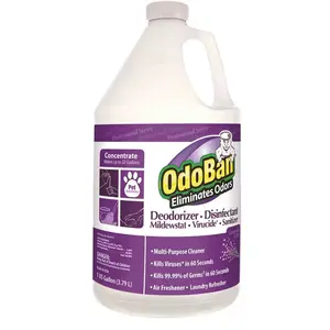 OdoBan 911162-G4 128 oz. Professional Series Odor Eliminator and Disinfectant Concentrate Lavender Scent