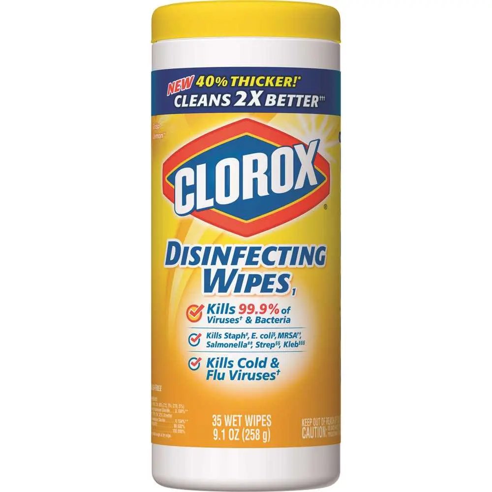 CLOROX Disinfecting Wipes pro Lemon Fresh Scent 35 Count Canister White - pack of 12 4460001594-XCP12