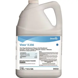 VIREX 04332 II 256 1 Gal. Germicidal Disinfectant Cleaner Clear Blue