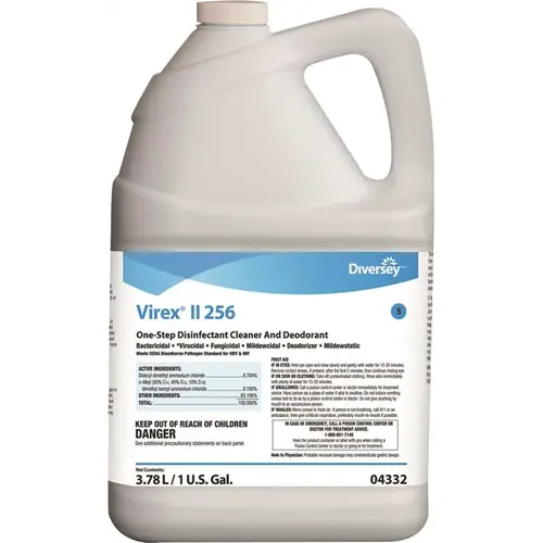 II 256 1 Gal. Germicidal Disinfectant Cleaner Clear Blue