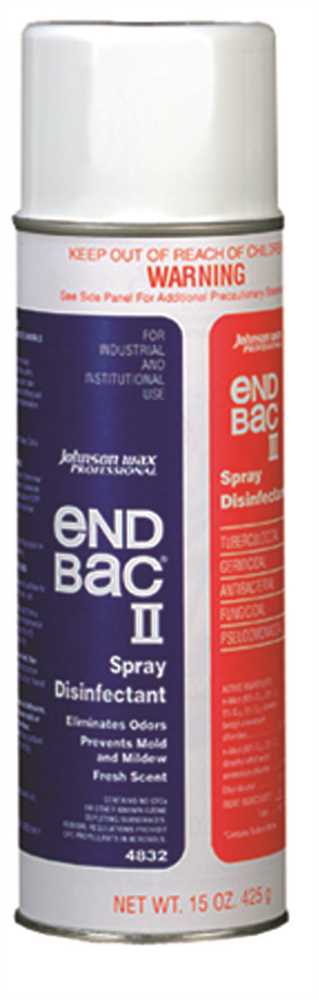 DIVERSEY 04832 15 oz. Aerosol Disinfectant Spray Clear