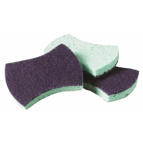 Medium Duty Sponge Scrubber Dark Blue/Teal Green