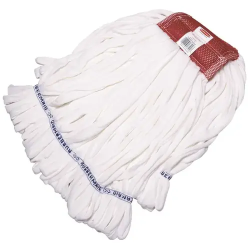Large Rough Floor Wet String Mop Head with 5 in. Head Band White Large Rough Floor Wet String Mop Head with 5 in. Head Band White