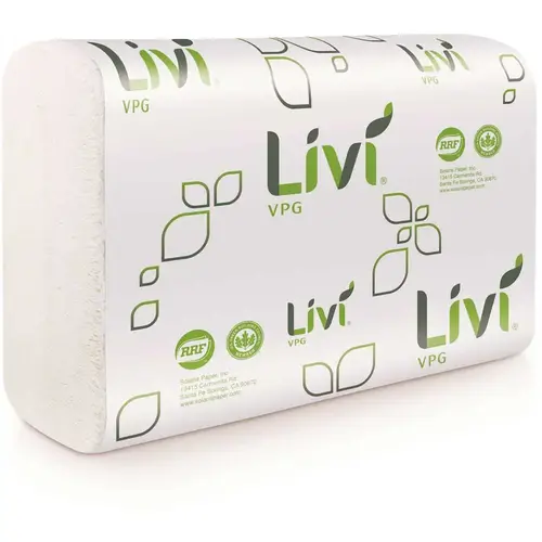 Livi Folded Paper Towel White Multifold - pack of 4000 Livi Folded Paper Towel White Multifold - pack of 4000