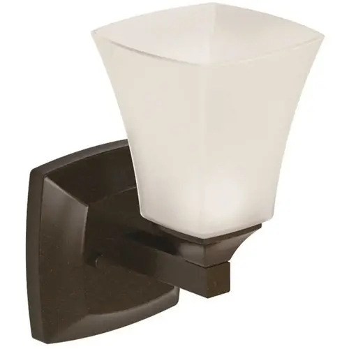 Voss Single Globe Bath Light Oil Rubbed Bronze Finish Voss Single Globe Bath Light Oil Rubbed Bronze Finish