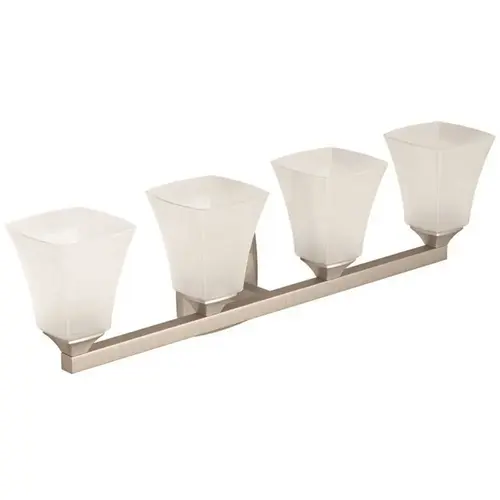 Voss Quadruple Globe Bath Light Brushed Nickel Finish Voss Quadruple Globe Bath Light Brushed Nickel Finish