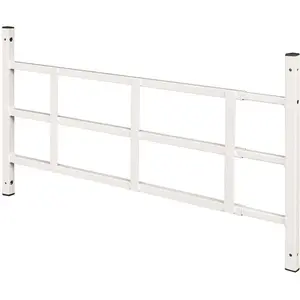 Segal S 4752 Child Fall Window Guard, 22 in. - 38 in. W x 16 in. H, 3 Bar, Steel, White