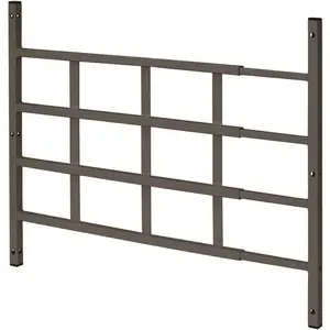 Segal S 4766 22 in. to 38 in. W x 21 in. H Fixed 4-Bar Window Guard (Width Expandable) Bronze