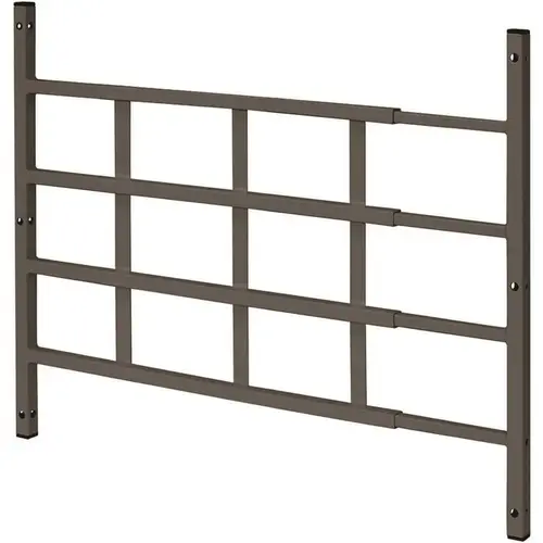 22 in. to 38 in. W x 21 in. H Fixed 4-Bar Window Guard (Width Expandable) Bronze 22 in. to 38 in. W x 21 in. H Fixed 4-Bar Window Guard (Width Expandable) Bronze