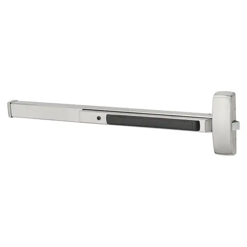 Alarmed Extra Heavy Duty Rim Exit Device Exit Only for 33" to 36" x 7' Door Satin Stainless Steel Finish Alarmed Extra Heavy Duty Rim Exit Device Exit Only for 33" to 36" x 7' Door Satin Stainless Steel Finish