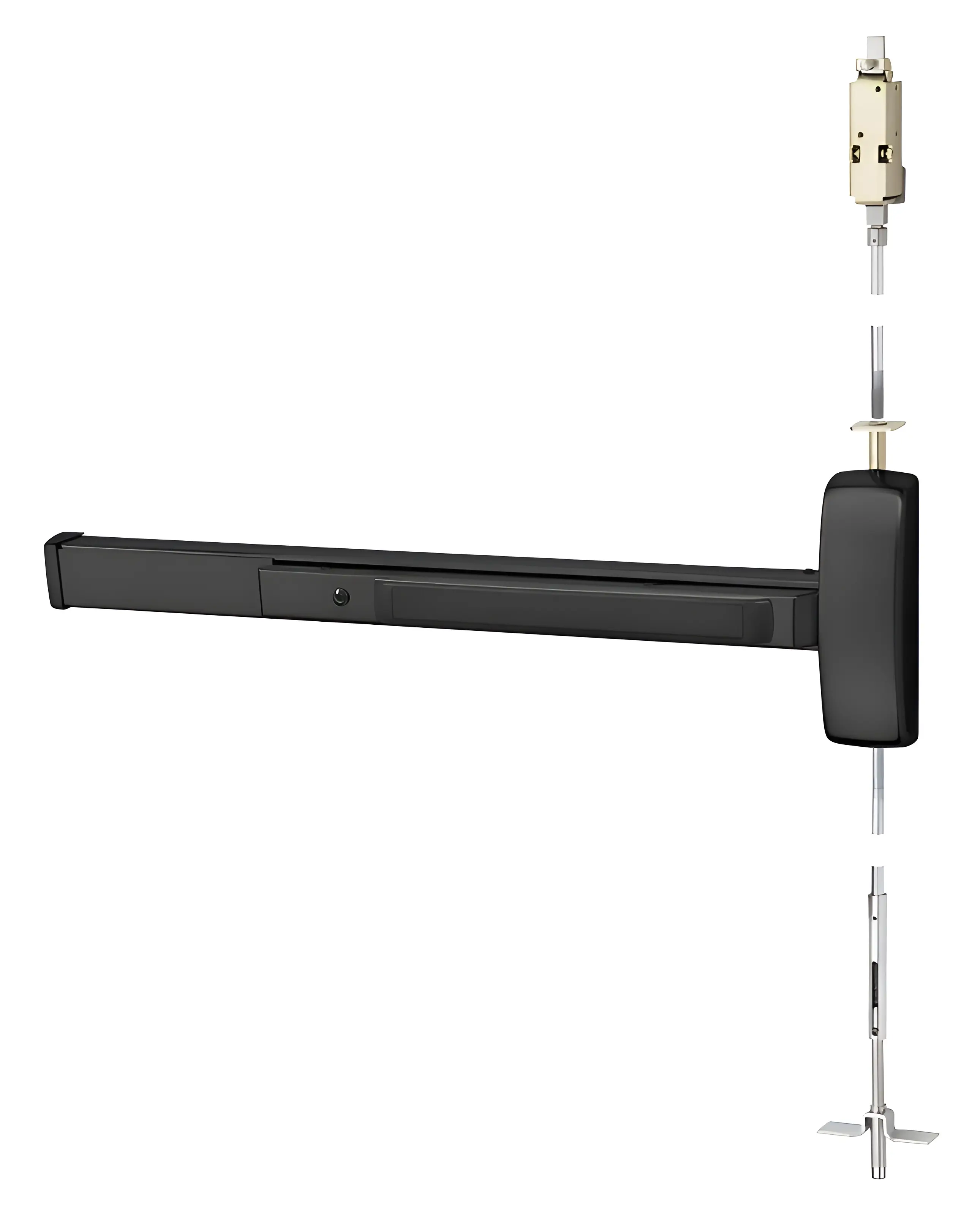 Sargent Concealed Vertical Rod Exit Device Dark Oxidized Statuary Bronze Clear Coated 43-MD8646J ETW RHR 20D