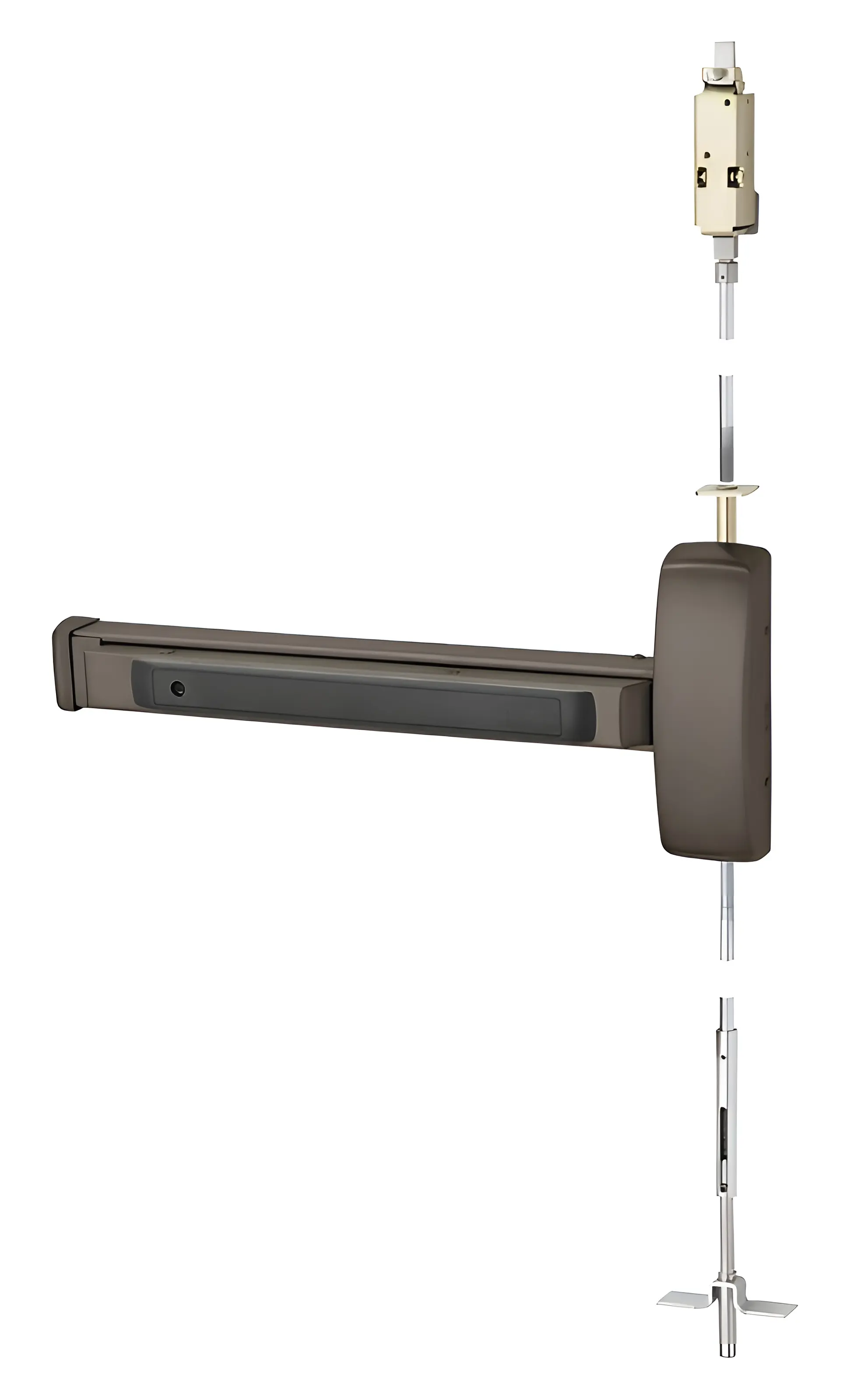 Sargent Concealed Vertical Rod Exit Device Dark Oxidized Satin Bronze Oil Rubbed 43-WD8613E ETJ RHR 10B