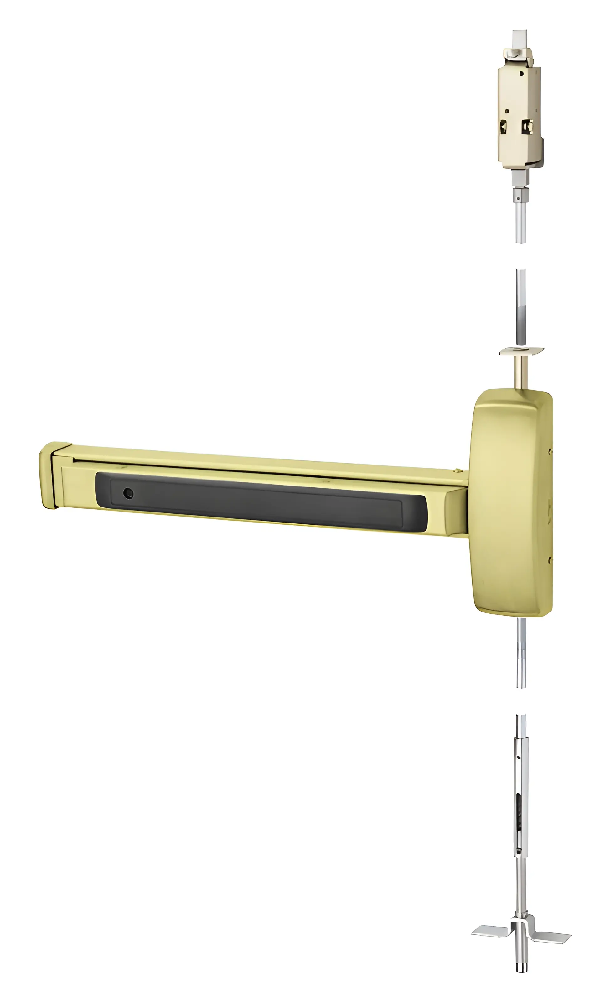 Sargent Concealed Vertical Rod Exit Device Satin Brass 43-WD8674E-12V ETJ RHR 4