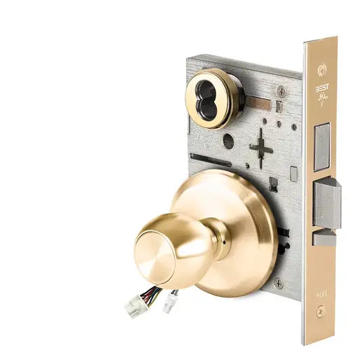 Electric Mortise Lock Bright Brass Electric Mortise Lock Bright Brass