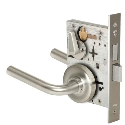 Mortise Lock Satin Nickel Plated Clear Coated Mortise Lock Satin Nickel Plated Clear Coated