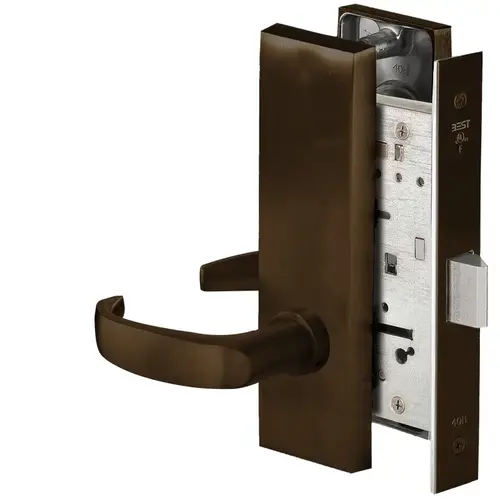 Mortise Lock Dark Bronze Painted Mortise Lock Dark Bronze Painted