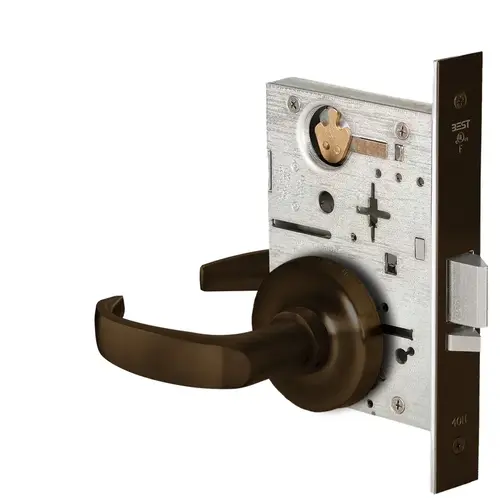 Mortise Lock Dark Bronze Painted Mortise Lock Dark Bronze Painted