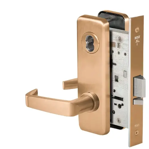 Mortise Lock Satin Bronze Clear Coated Mortise Lock Satin Bronze Clear Coated