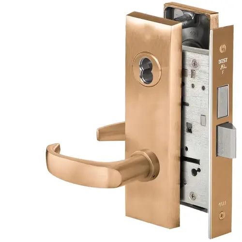 Mortise Lock Satin Bronze Clear Coated Mortise Lock Satin Bronze Clear Coated