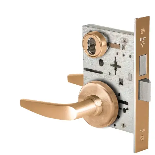 Mortise Lock Satin Bronze Clear Coated Mortise Lock Satin Bronze Clear Coated