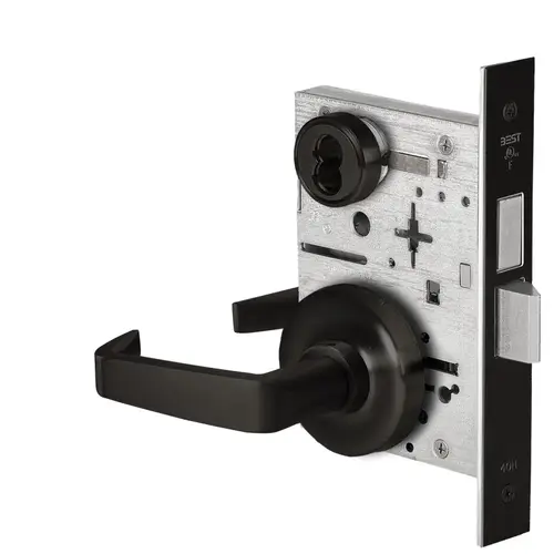 45H Series (G - Communicating Function) - Rose Trim Heavy Duty Mortise Lock, Double Keyed Flat Black Coated 45H Series (G - Communicating Function) - Rose Trim Heavy Duty Mortise Lock, Double Keyed Flat Black Coated