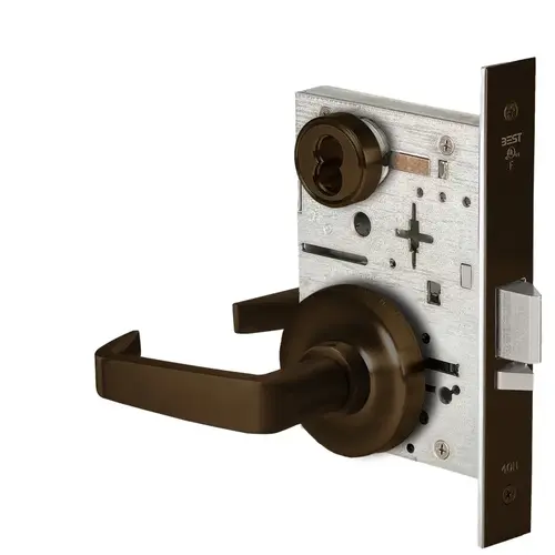 Mortise Lock Dark Bronze Painted Mortise Lock Dark Bronze Painted