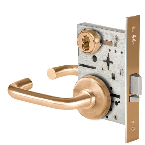Mortise Lock Satin Bronze Clear Coated Mortise Lock Satin Bronze Clear Coated