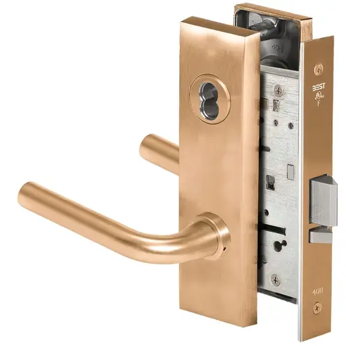 Mortise Lock Satin Bronze Clear Coated Mortise Lock Satin Bronze Clear Coated