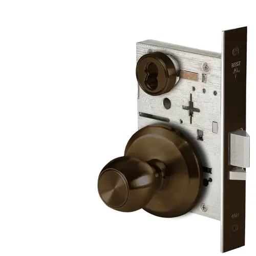 45H Series (CHB - Holdback Function) - Rose Trim Heavy Duty Mortise Lock, Double Keyed Dark Bronze Painted 45H Series (CHB - Holdback Function) - Rose Trim Heavy Duty Mortise Lock, Double Keyed Dark Bronze Painted