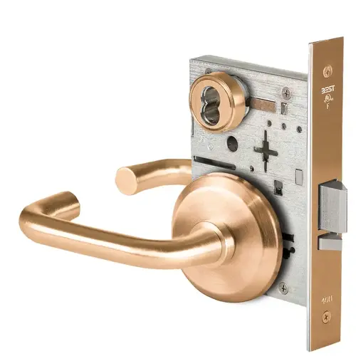Mortise Lock Satin Bronze Clear Coated Mortise Lock Satin Bronze Clear Coated