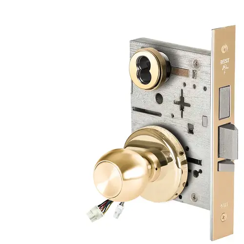 Electric Mortise Lock Bright Brass Electric Mortise Lock Bright Brass