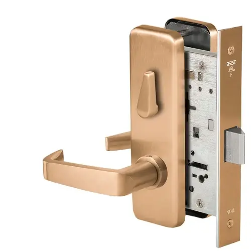 Mortise Lock Satin Bronze Clear Coated Mortise Lock Satin Bronze Clear Coated