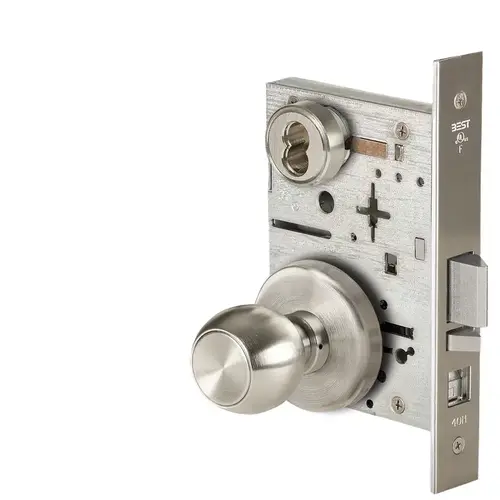 Mortise Lock Satin Nickel Plated Clear Coated Mortise Lock Satin Nickel Plated Clear Coated