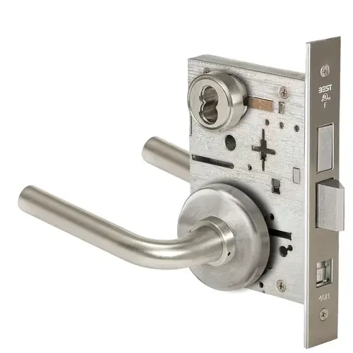 Mortise Lock Satin Nickel Plated Clear Coated Mortise Lock Satin Nickel Plated Clear Coated