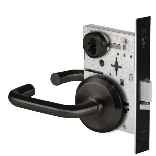 45H Series (CHB - Holdback Function) - Rose Trim Heavy Duty Mortise Lock, Double Keyed Flat Black Coated 45H Series (CHB - Holdback Function) - Rose Trim Heavy Duty Mortise Lock, Double Keyed Flat Black Coated