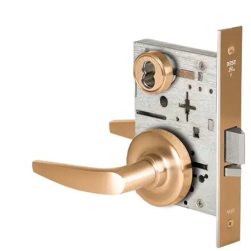 Mortise Lock Satin Bronze Clear Coated Mortise Lock Satin Bronze Clear Coated