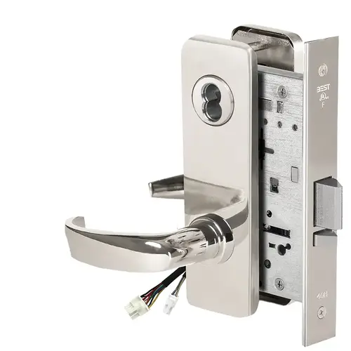 Electric Mortise Lock Bright Chrome Electric Mortise Lock Bright Chrome