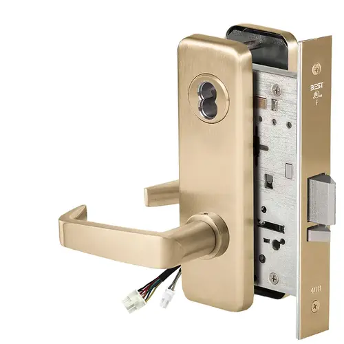 Electric Mortise Lock Satin Brass Electric Mortise Lock Satin Brass
