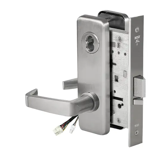 Electric Mortise Lock Satin Stainless Steel Electric Mortise Lock Satin Stainless Steel