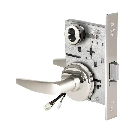 Electric Mortise Lock Bright Chrome Electric Mortise Lock Bright Chrome