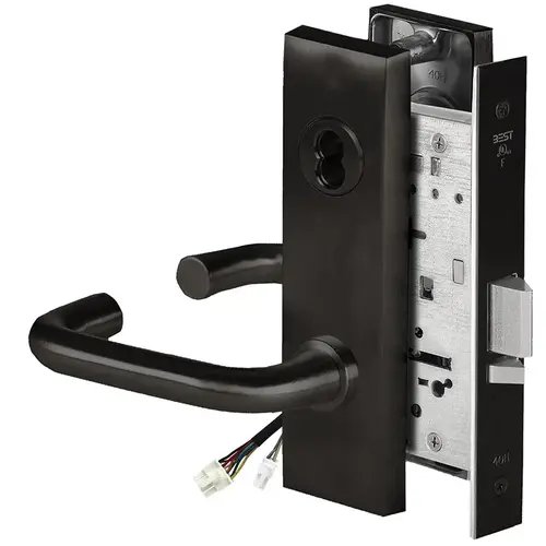 Electric Mortise Lock Flat Black Coated Electric Mortise Lock Flat Black Coated