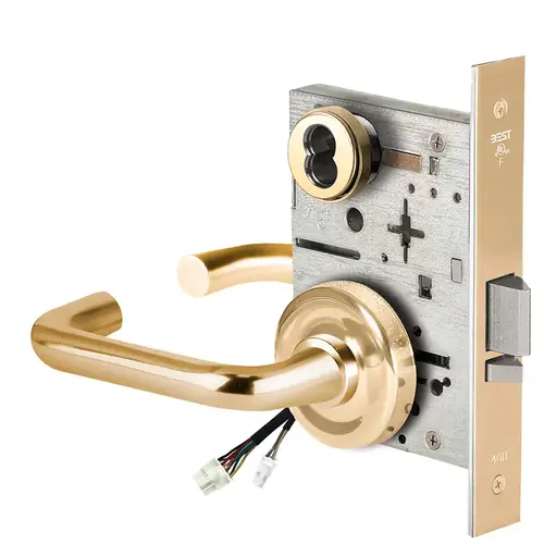 Electric Mortise Lock Bright Brass Electric Mortise Lock Bright Brass