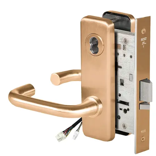Electric Mortise Lock Satin Bronze Clear Coated Electric Mortise Lock Satin Bronze Clear Coated